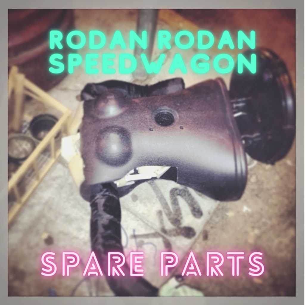 Rodan Rodan Speedwagon album art for "Spare Parts" shows a broken dress maker mannequin on mission street 